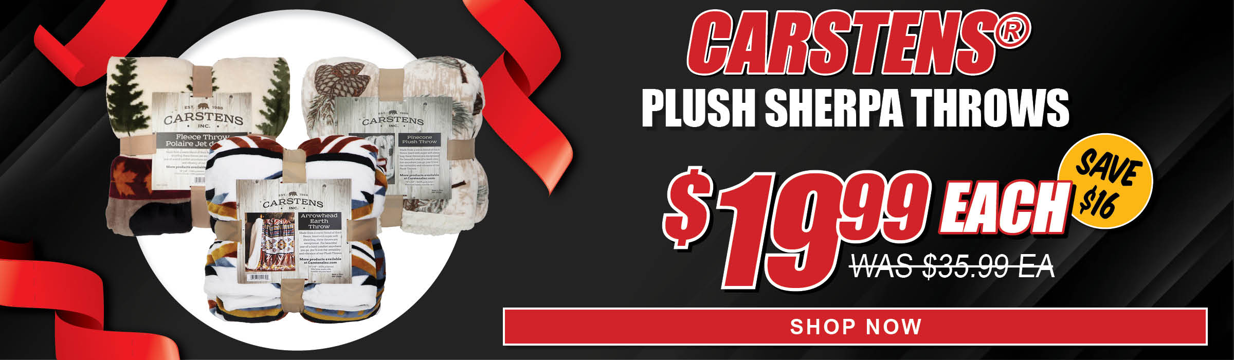 Carstens Plush Sherpa Throws - MF